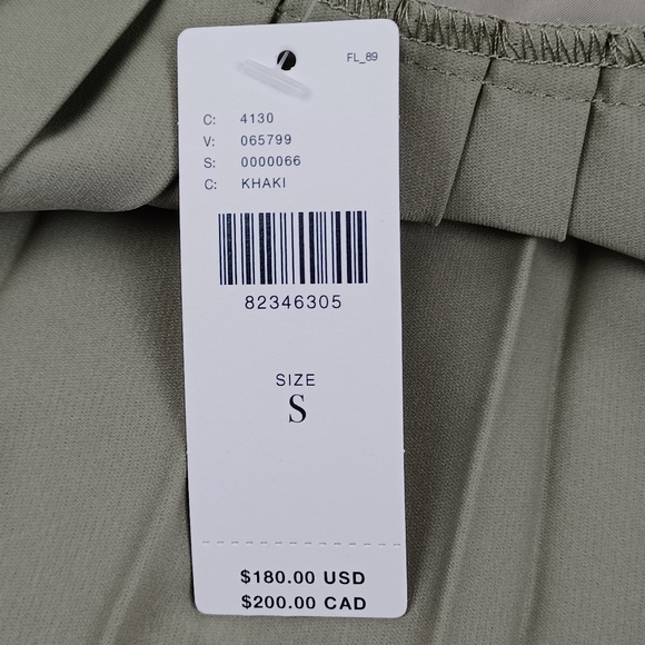 Anthropologie Mare Mare Pleat Maxi Dress Size S Women Feminine Sleeveless Khaki - Picture 9 of 16